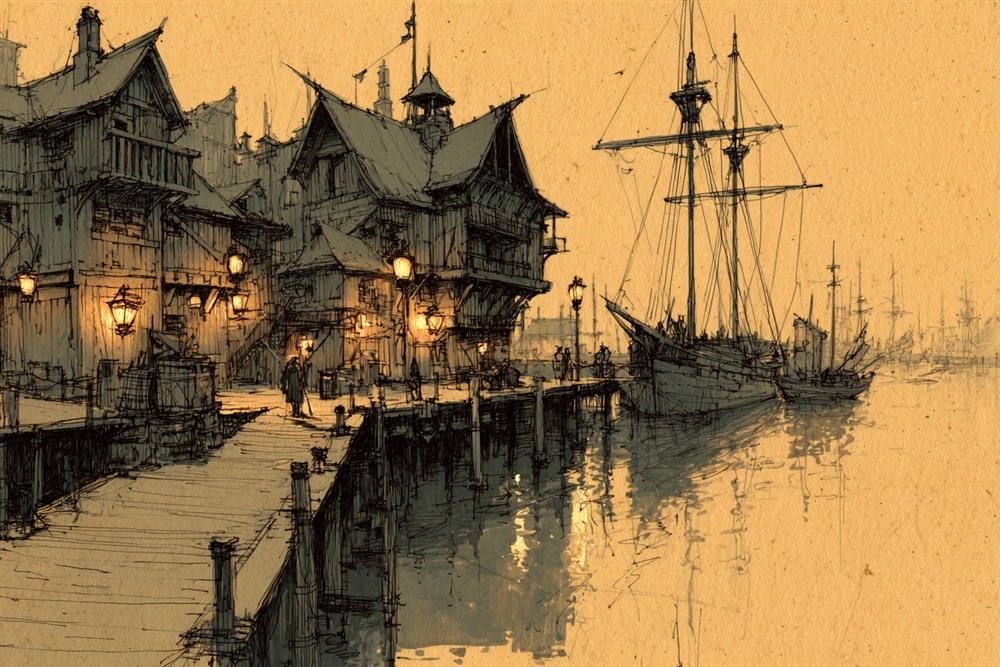 Port Peril nocą